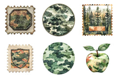 Camo Patches Clipart Bundle - CraftNest - Digital Crafting and Art