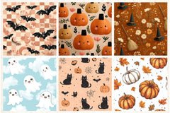 Halloween Digital Paper Pack 2 - CraftNest - Digital Crafting and Art