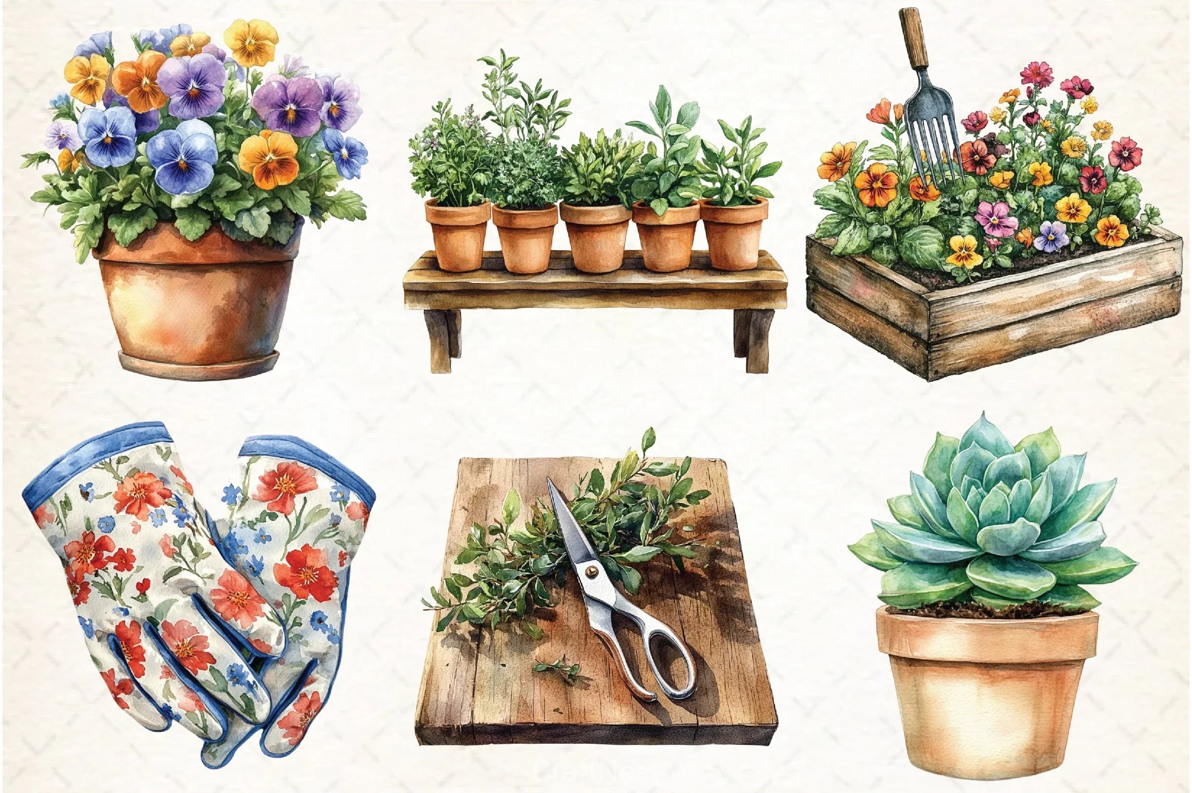 Gardening Clipart Bundle - CraftNest - Digital Crafting and Art