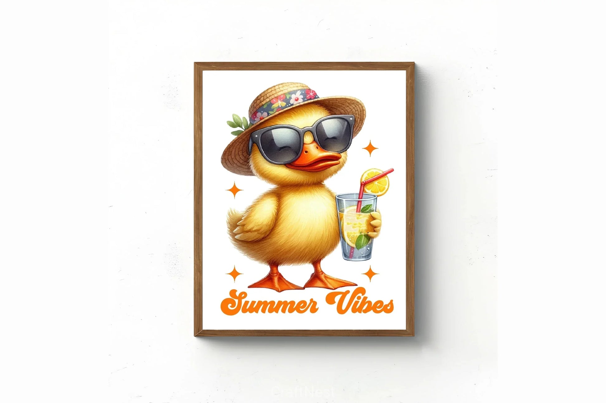 Summer Vibes Funny Duck Clipart Bundle 2 - CraftNest - Digital Crafting and Art