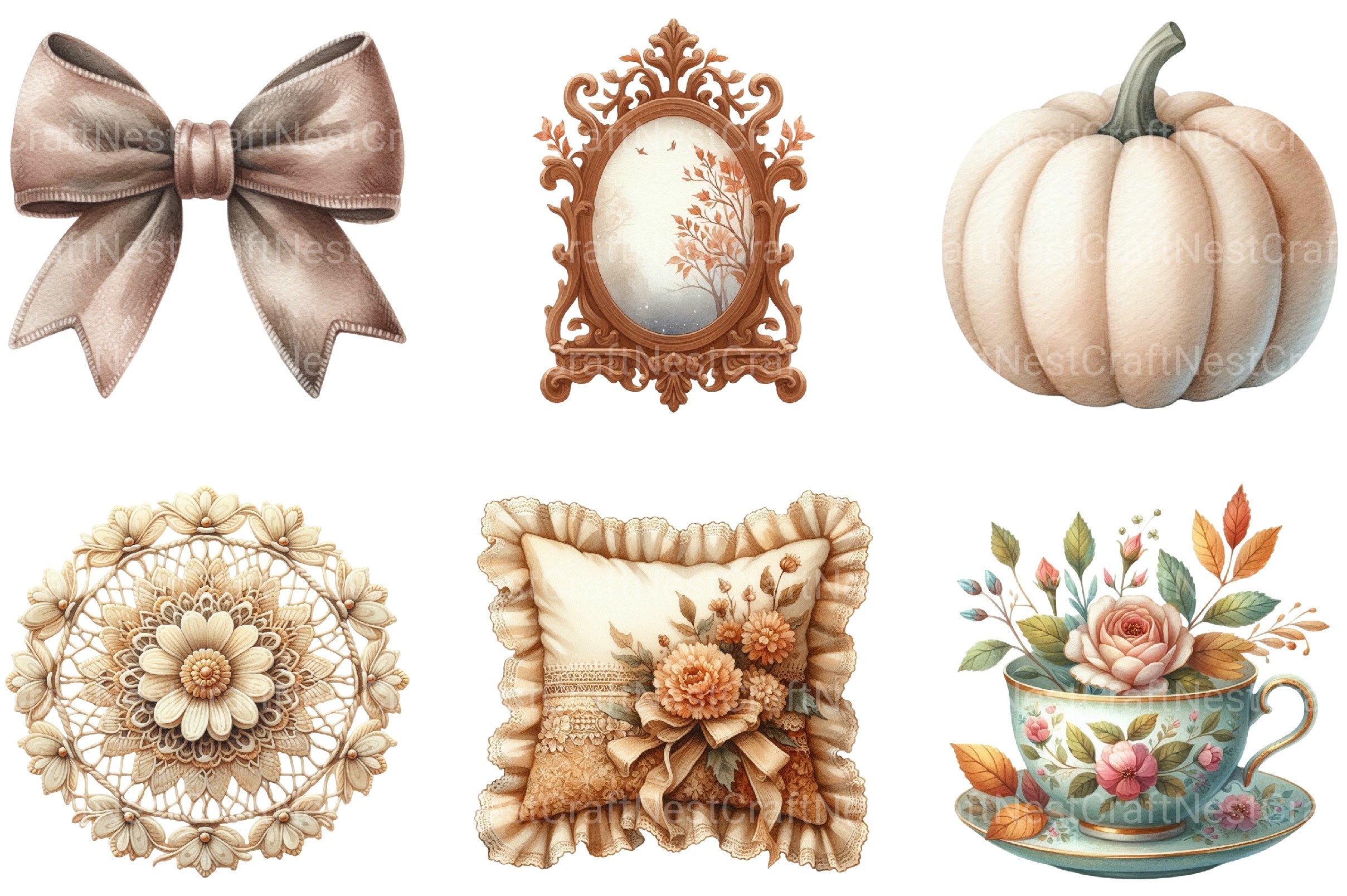Coquette Autumn Clipart