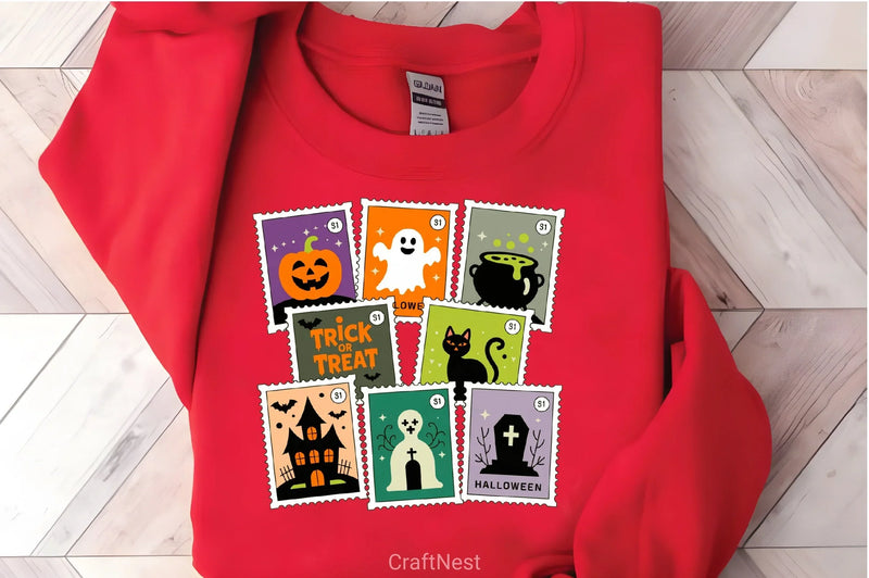 Retro Halloween Cat Ghost Clipart Bundle - CraftNest - Digital Crafting and Art