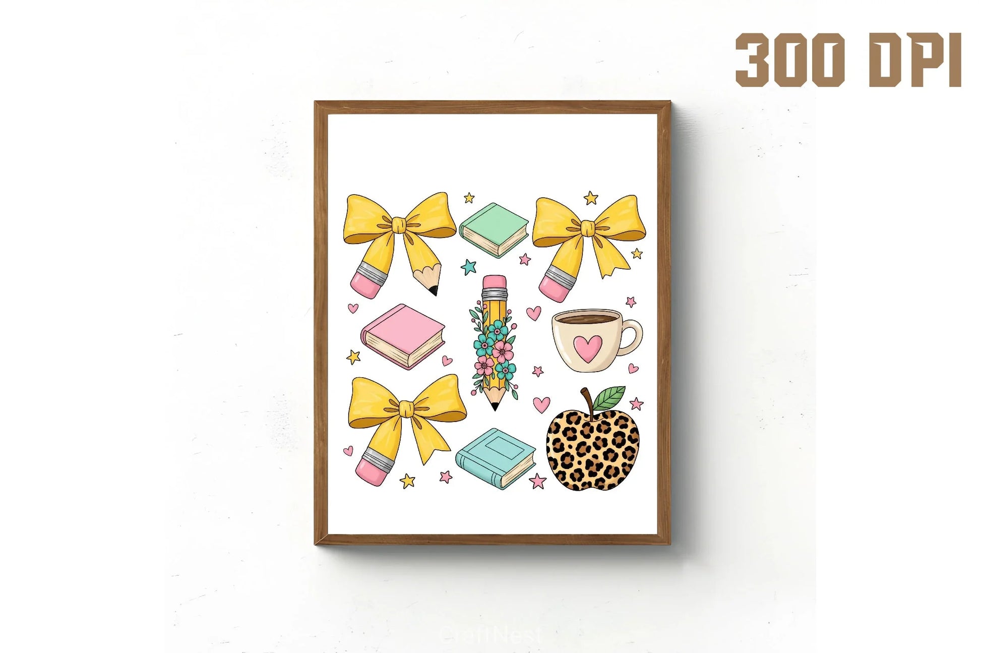 Back to School Teacher Bow Clipart Bundle - CraftNest - Digital Crafting and Art