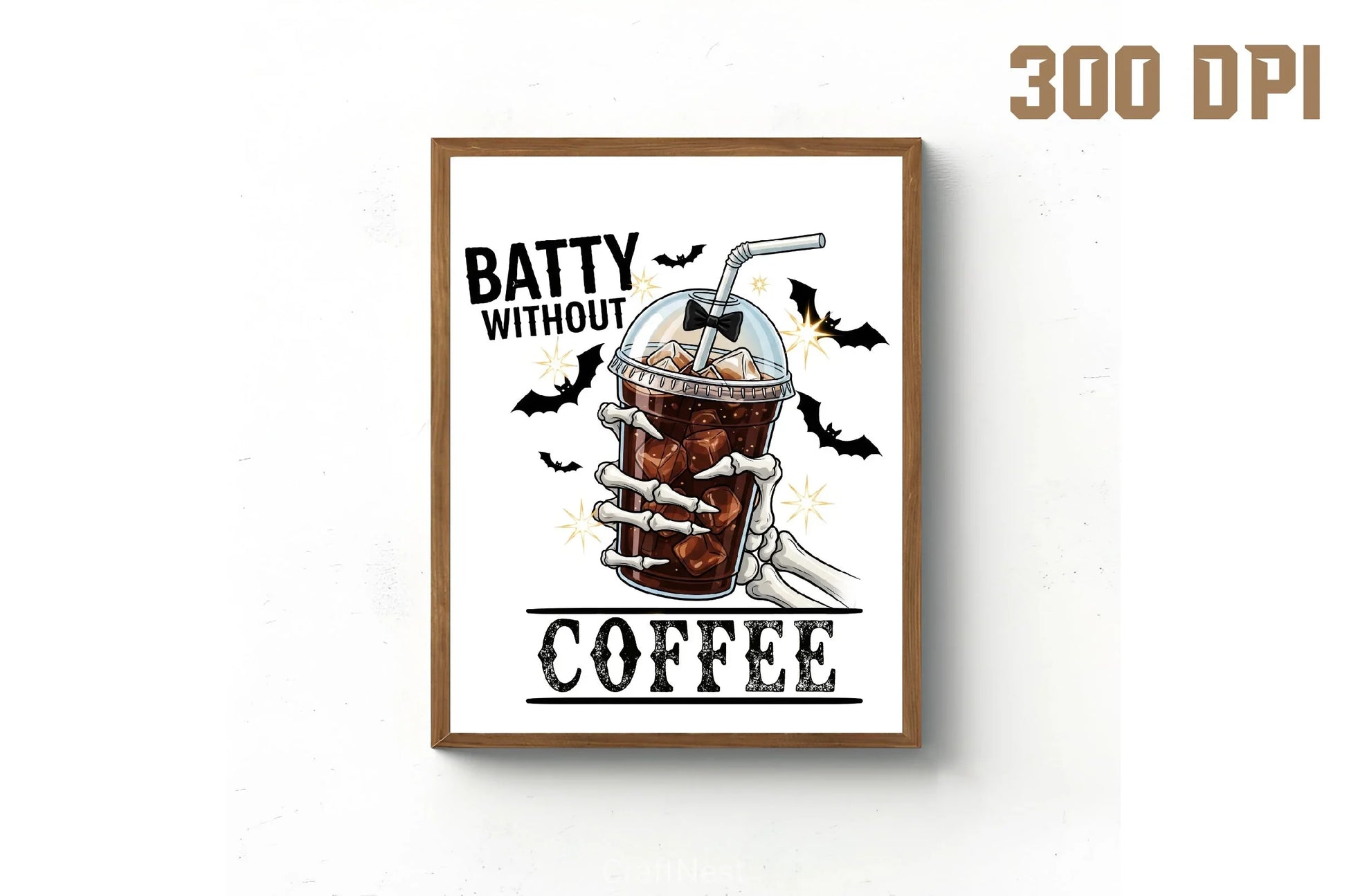 Batty Without Coffee Halloween Clipart Bundle - CraftNest - Digital Crafting and Art
