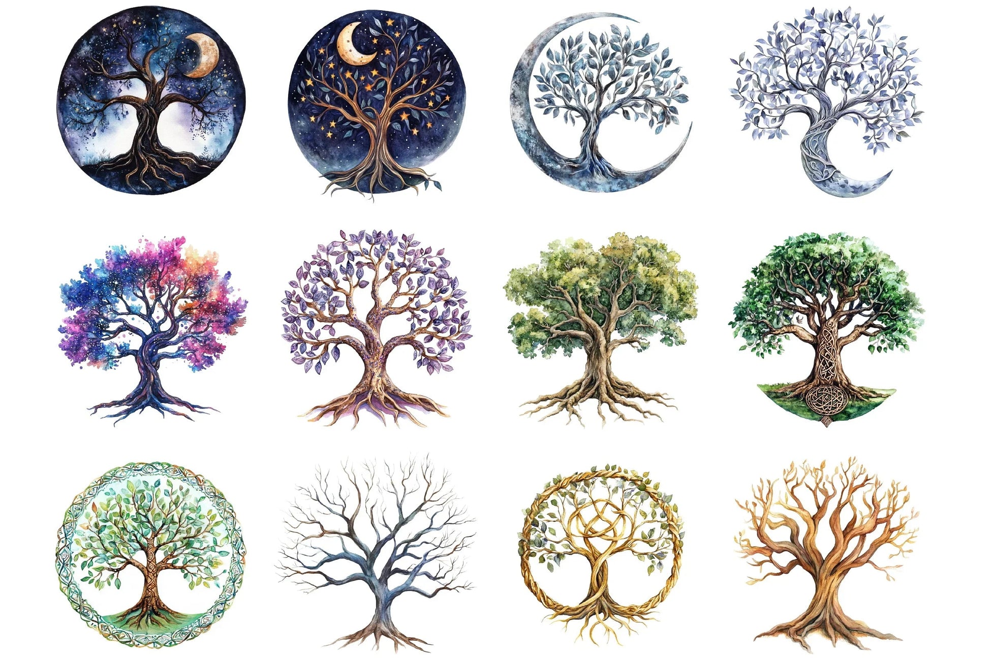 Sacred Tree of Life Clipart Bundle - CraftNest - Digital Crafting and Art