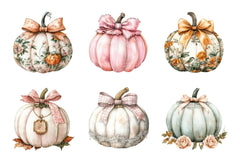 Aesthetic Coquette Pumpkin Clipart Bundle - CraftNest - Digital Crafting and Art