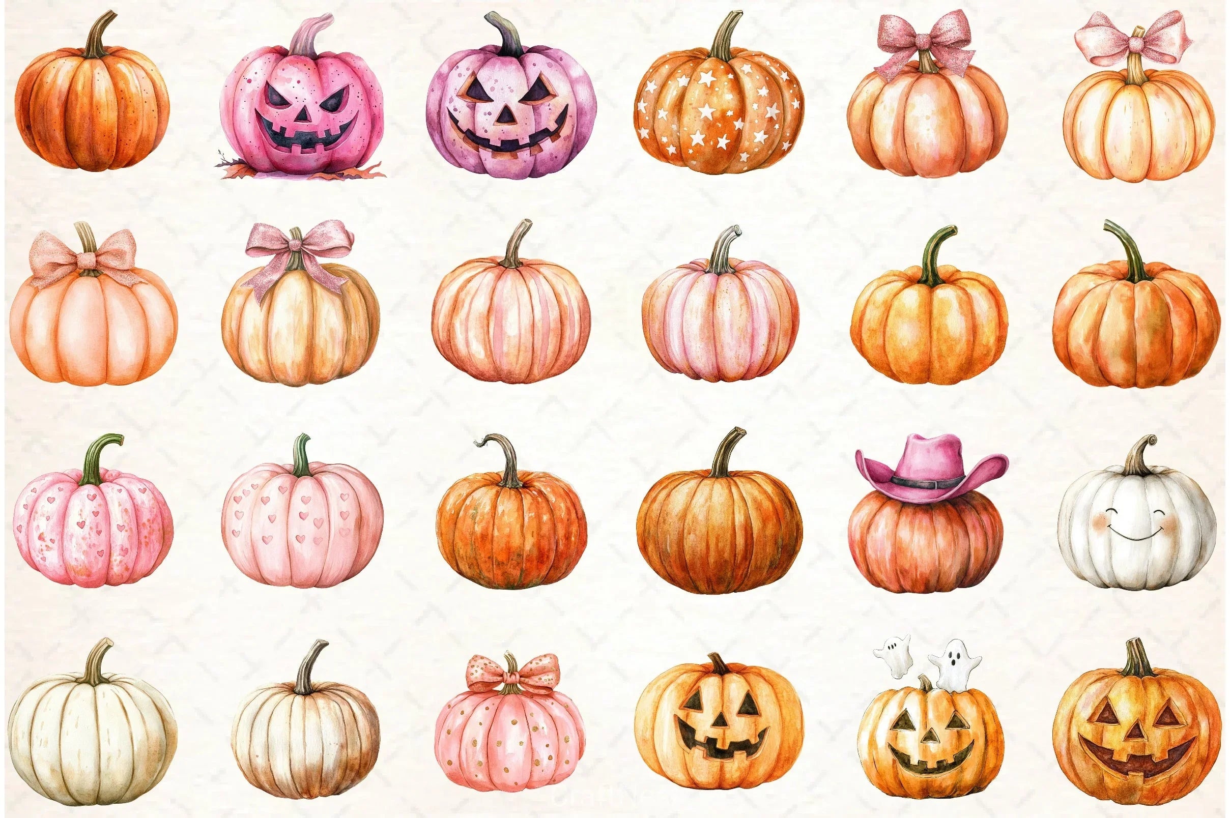 Halloween Pumpkins Clipart Bundle - CraftNest - Digital Crafting and Art