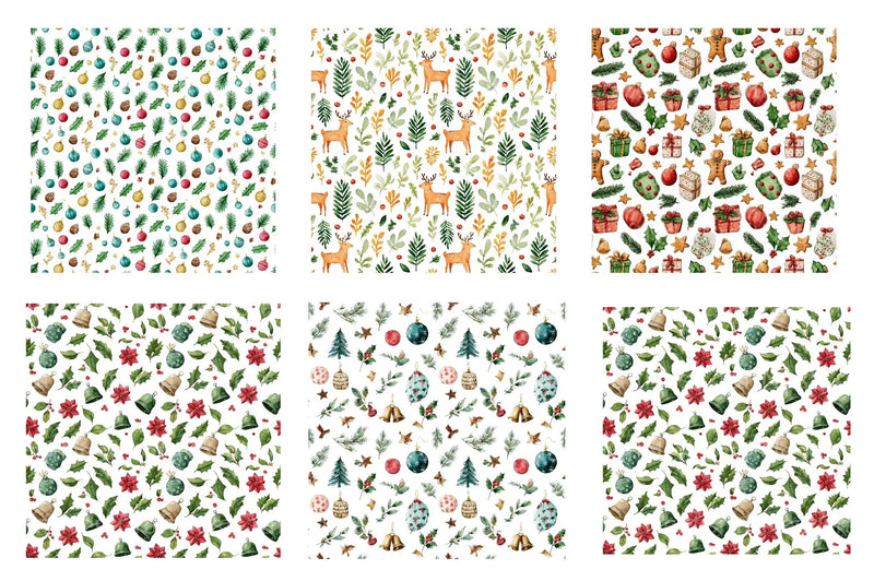 Christmas Seamless Pattern Background Digital Paper - CraftNest - Digital Crafting and Art