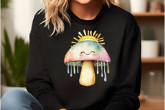 Rainbow Mushroom Clipart Bundle - CraftNest - Digital Crafting and Art