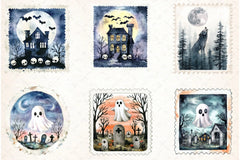 Halloween Stamp Clipart Bundle 3 - CraftNest - Digital Crafting and Art