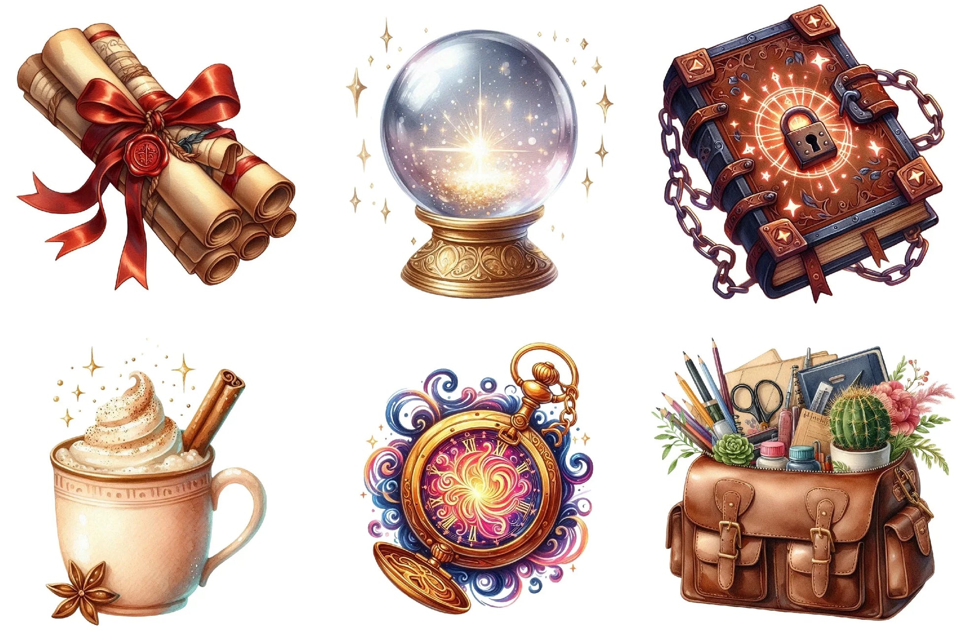 Cute Magic School Clipart Bundle - CraftNest - Digital Crafting and Art