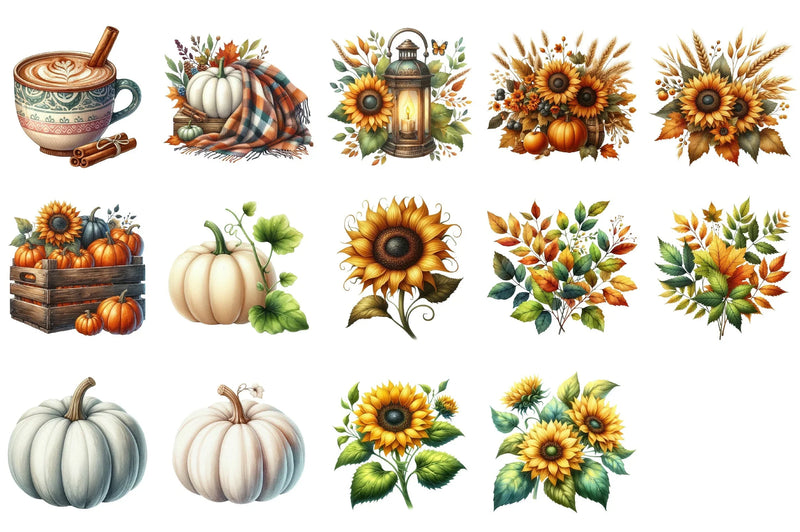 Autumn Clipart Bundle 6 - CraftNest - Digital Crafting and Art