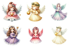 Christmas Angels Clipart Bundle - CraftNest - Digital Crafting and Art