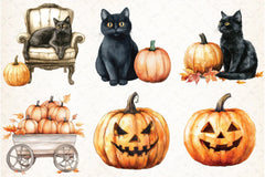 Vintage Halloween Clipart Bundle 8 - CraftNest - Digital Crafting and Art