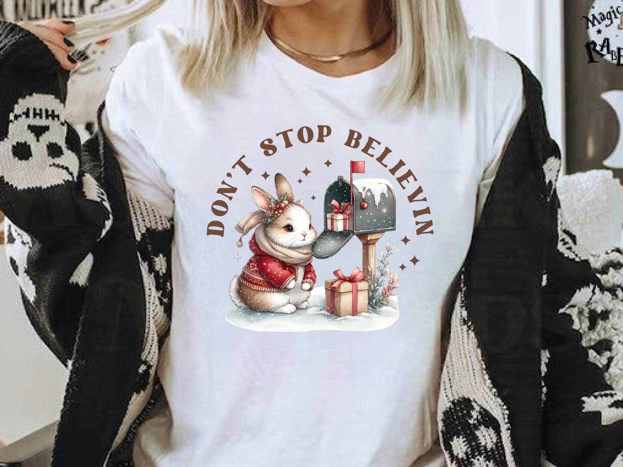 Don'T Stop Believin' Animal Christmas Clipart Bundle