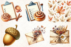 Autumn Cozy Fall Clipart Bundle 5 - CraftNest - Digital Crafting and Art