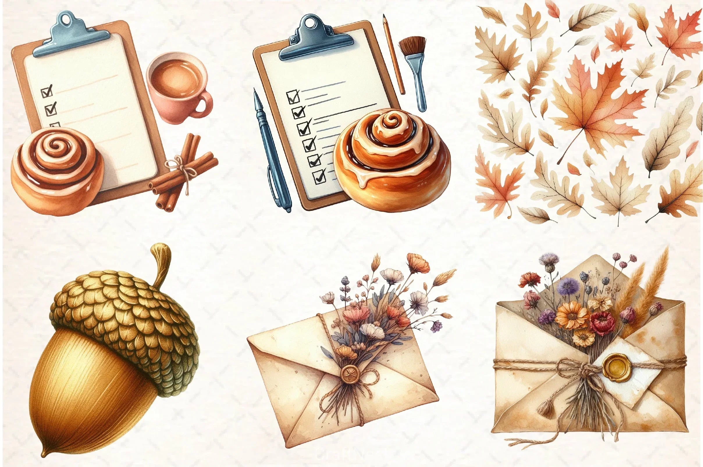 Autumn Cozy Fall Clipart Bundle 5 - CraftNest - Digital Crafting and Art