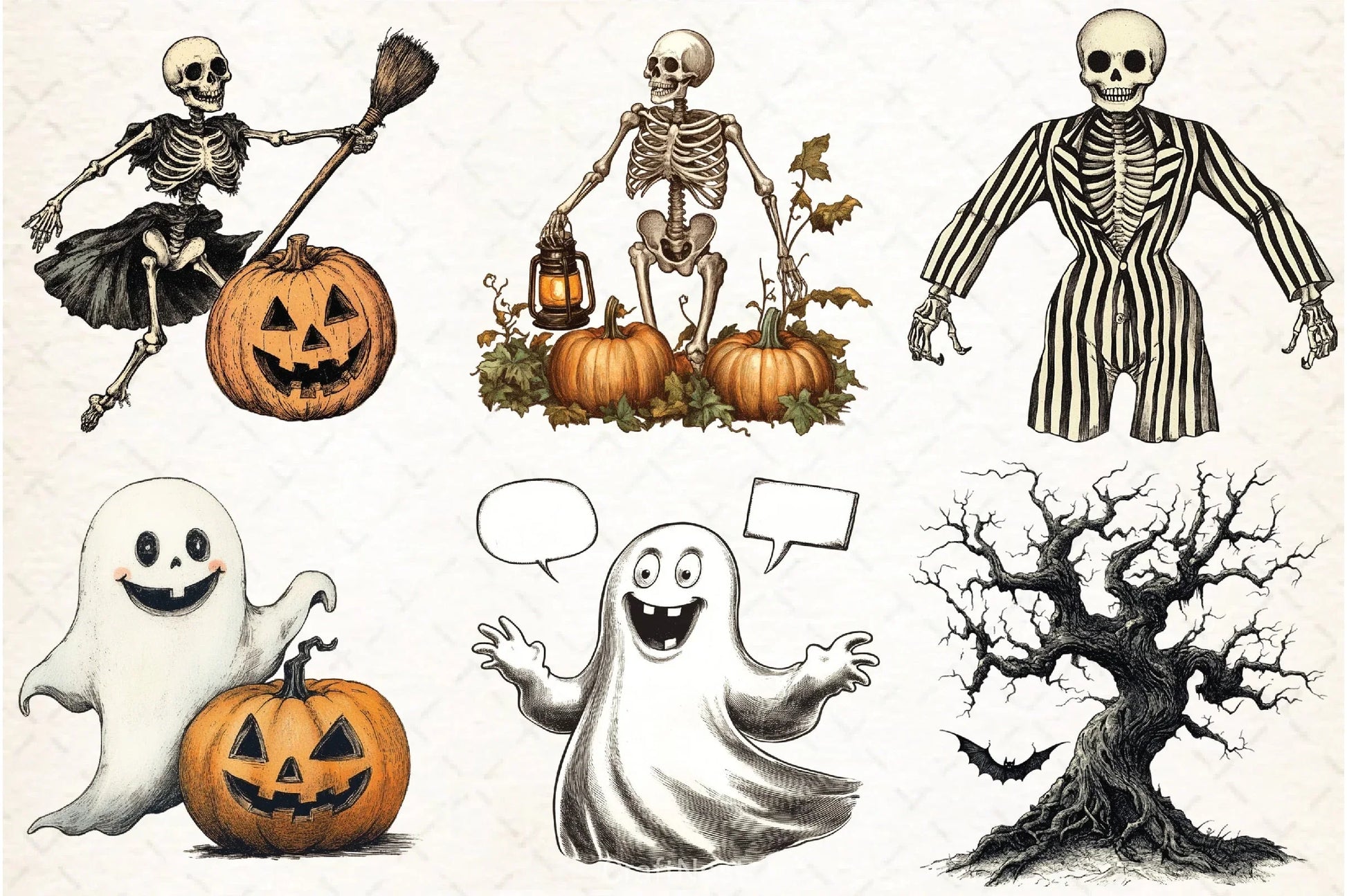 Vintage Halloween Clipart Bundle 13 - CraftNest - Digital Crafting and Art