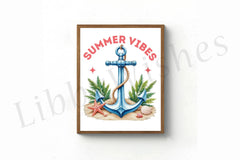 Summer Vibes Anchor Clipart Bundle 2 - CraftNest - Digital Crafting and Art
