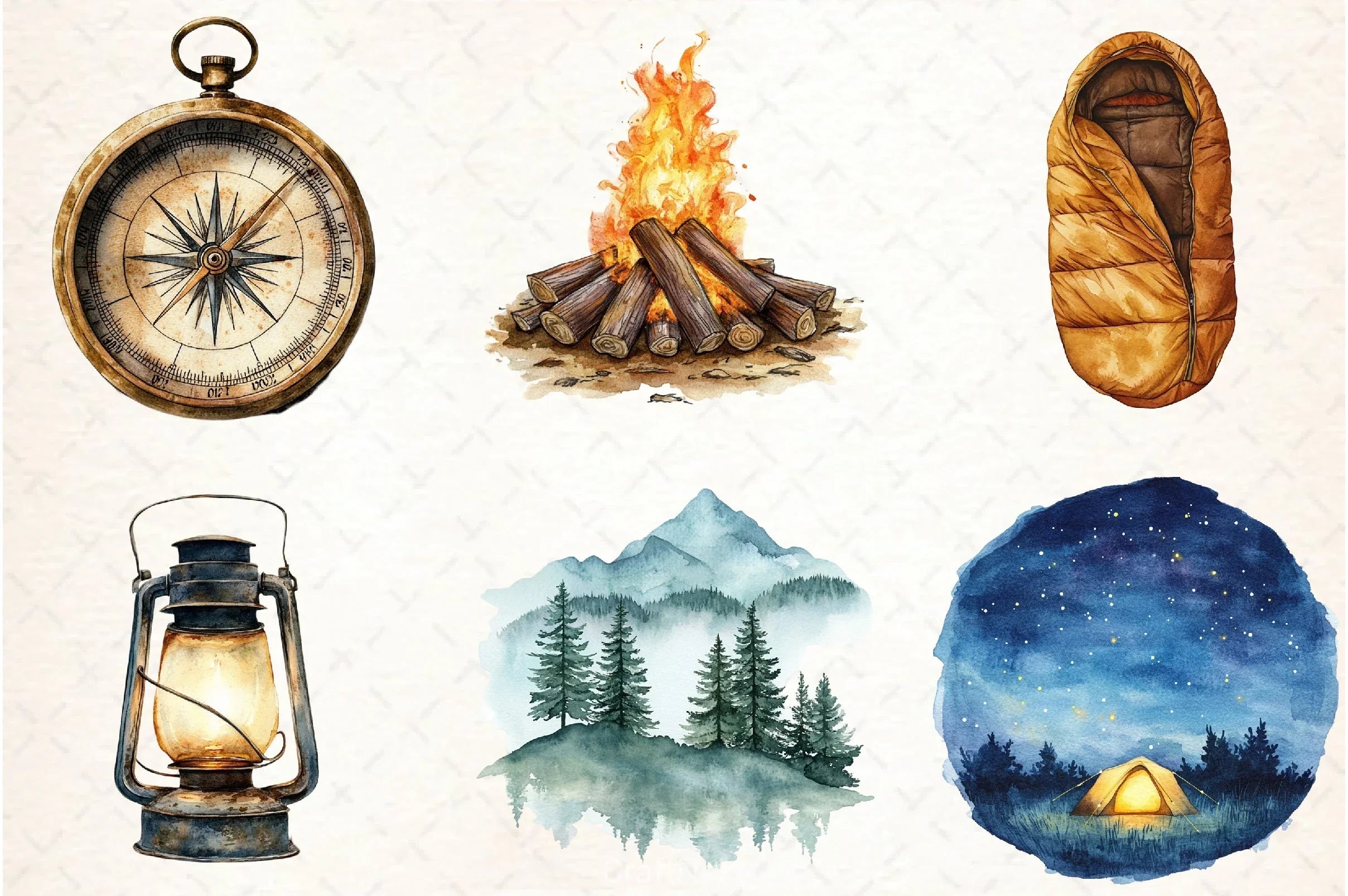 Camping Clipart Bundle 5 - CraftNest - Digital Crafting and Art