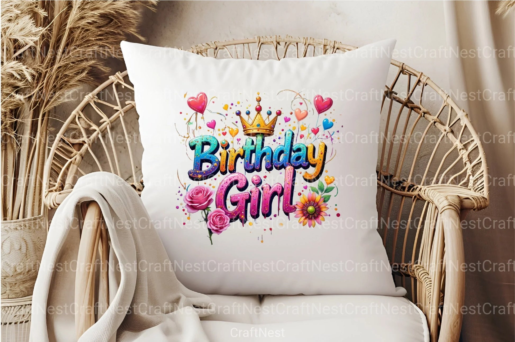 Birthday Girl Clipart Bundle 1 - CraftNest - Digital Crafting and Art