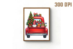 Merry Christmas Truck Clipart Bundle 3 - CraftNest - Digital Crafting and Art