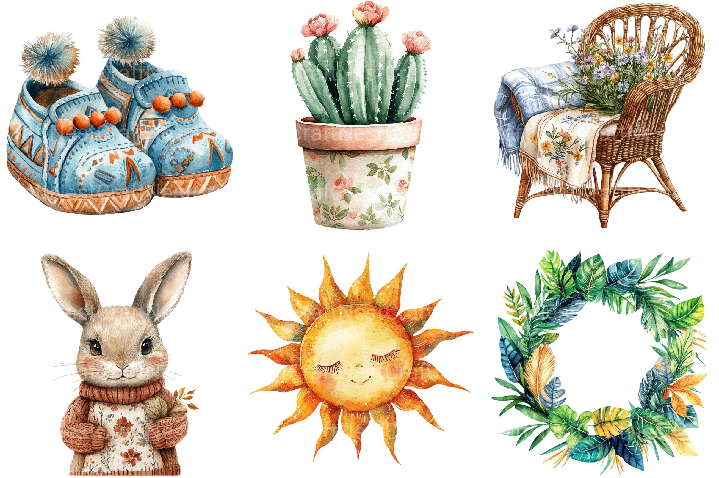 Boho Nursery Clipart