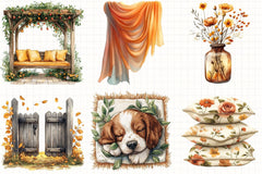 Autumn Clipart Set - CraftNest - Digital Crafting and Art