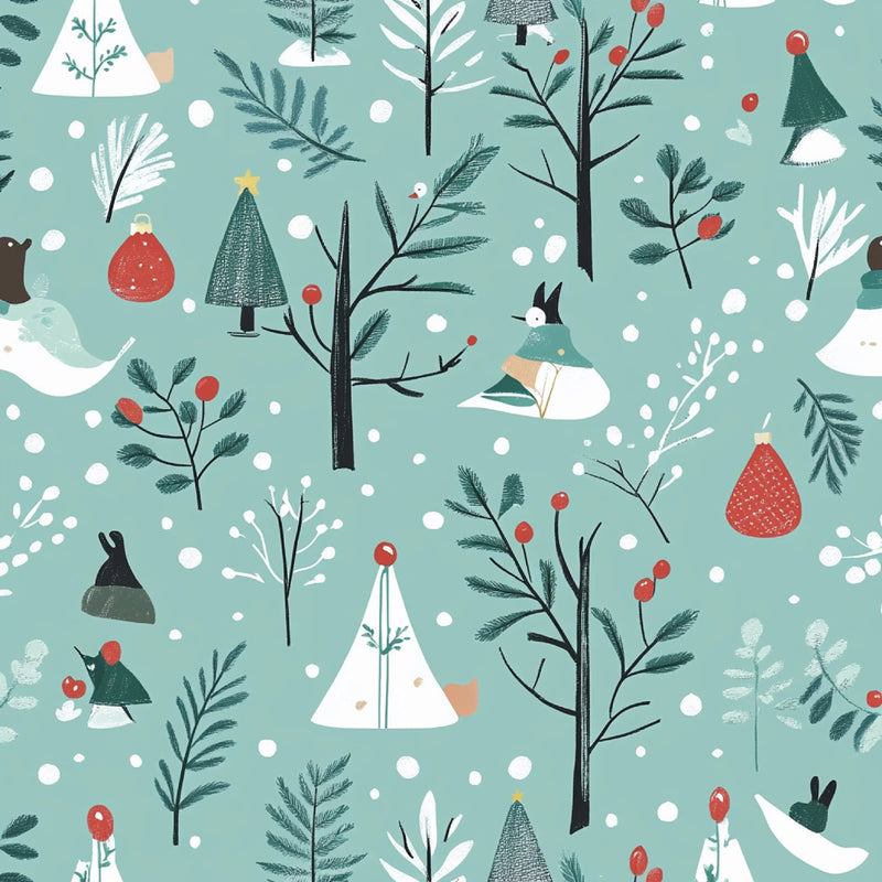 Whimsical Winter & Christmas Patterns Clipart Bundle - CraftNest - Digital Crafting and Art