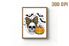 Skull & Bow Pumpkin Halloween Clipart Bundle - CraftNest - Digital Crafting and Art