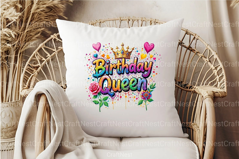 Birthday Queen Clipart Bundle 1 - CraftNest - Digital Crafting and Art