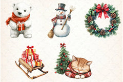 Cute Christmas Clipart Bundle - CraftNest - Digital Crafting and Art