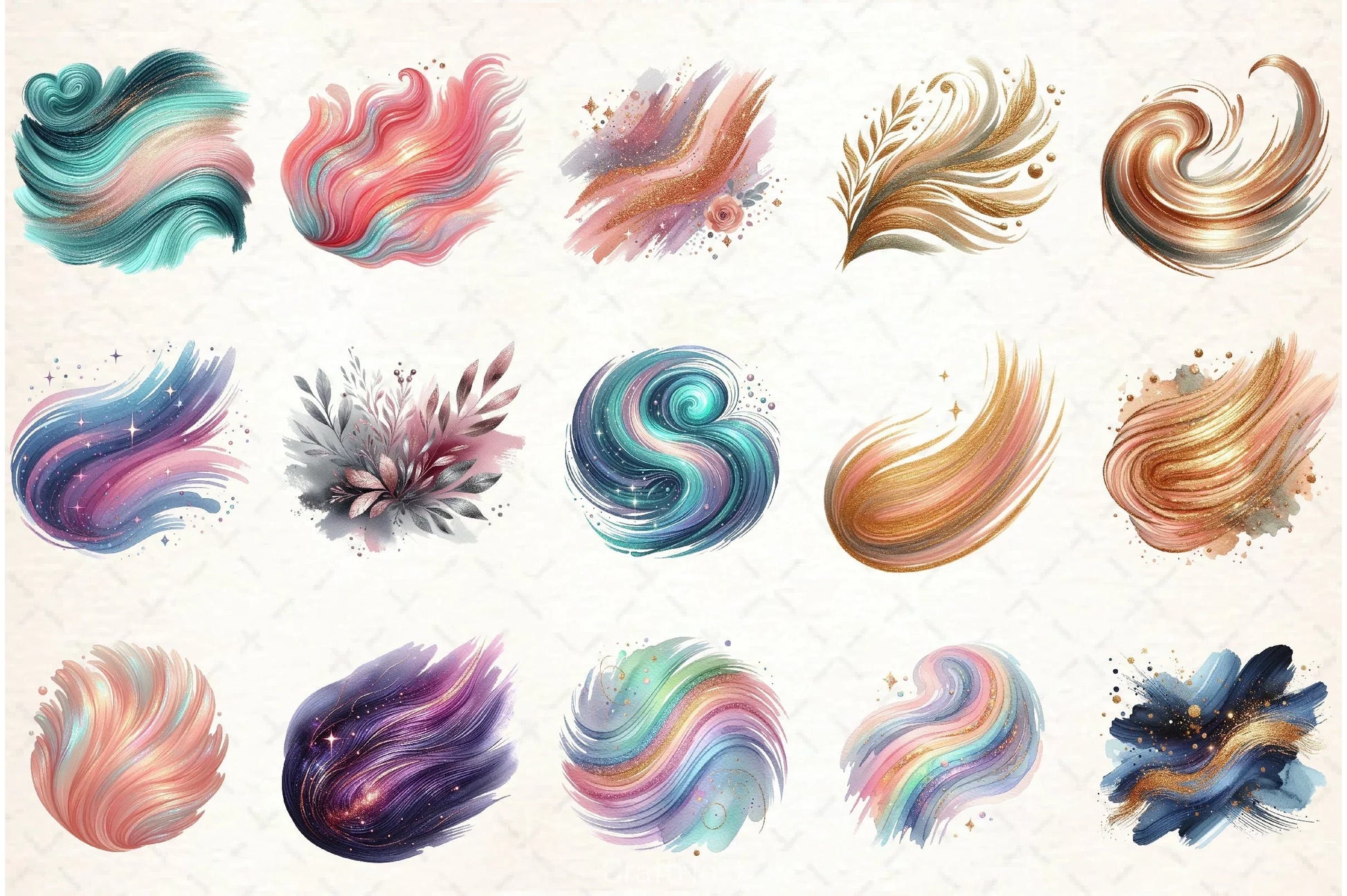 Brushstroke Backgrounds Clipart Bundle - CraftNest - Digital Crafting and Art