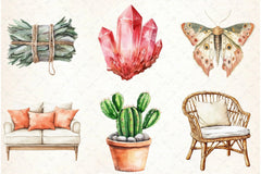 Boho Lifestyle Clipart Bundle - CraftNest - Digital Crafting and Art