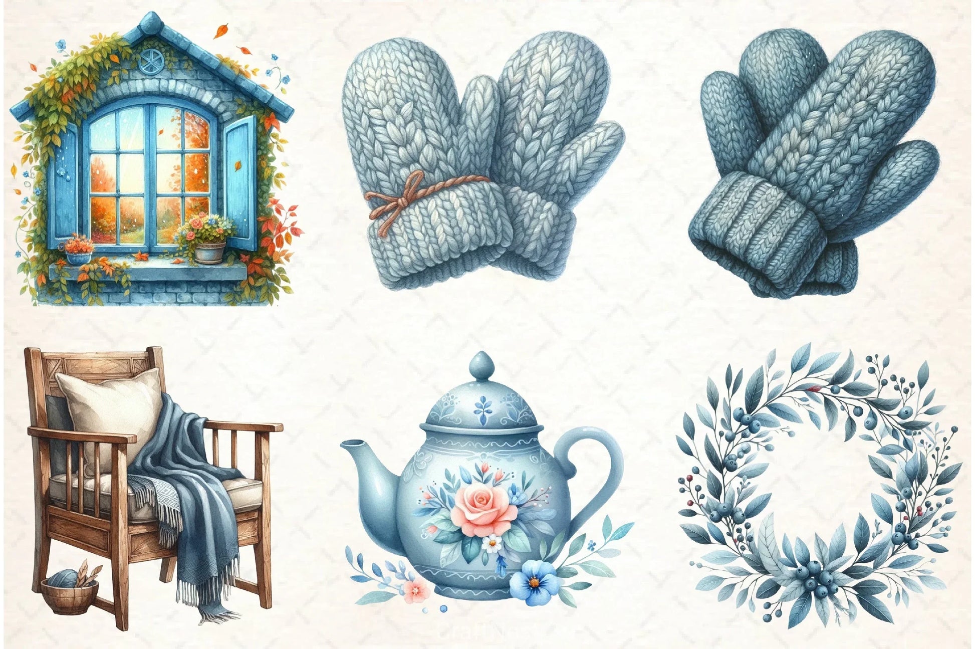 Rustic Cozy Autumn Clipart Bundle 2 - CraftNest - Digital Crafting and Art