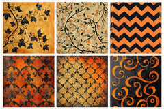 Vintage Halloween Digital Paper Pack 1 - CraftNest - Digital Crafting and Art