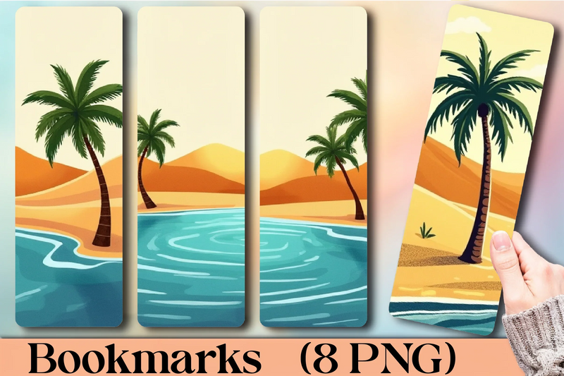 Desert Oasis Bookmark Journal - CraftNest - Digital Crafting and Art