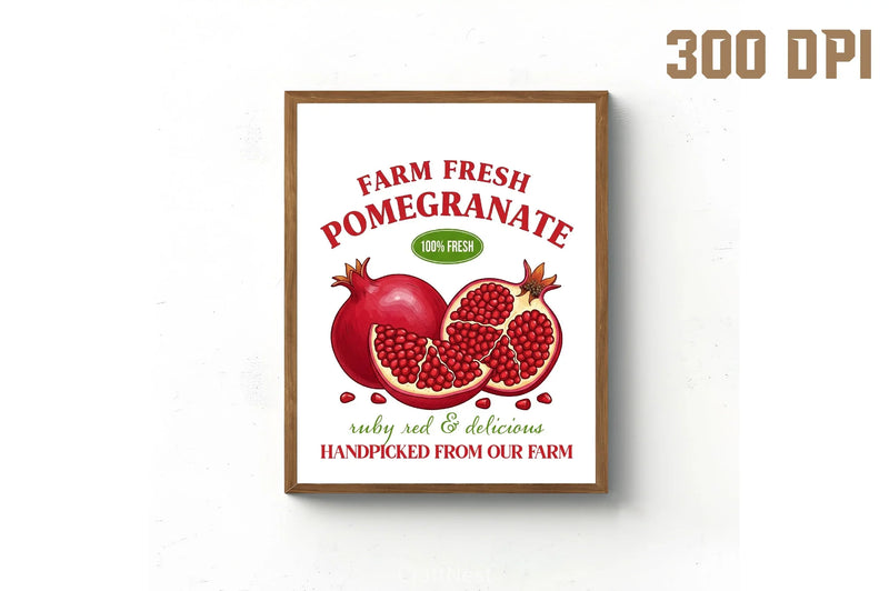 Farm Fresh Pomegranate Clipart Bundle - CraftNest - Digital Crafting and Art