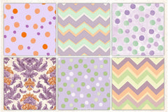 Pastel Halloween Digital Paper - CraftNest - Digital Crafting and Art