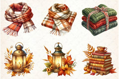 Watercolour Autumn Clipart Bundle 2 - CraftNest - Digital Crafting and Art