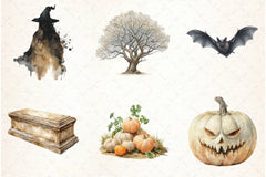 Neutral Halloween Clipart Bundle 7 - CraftNest - Digital Crafting and Art