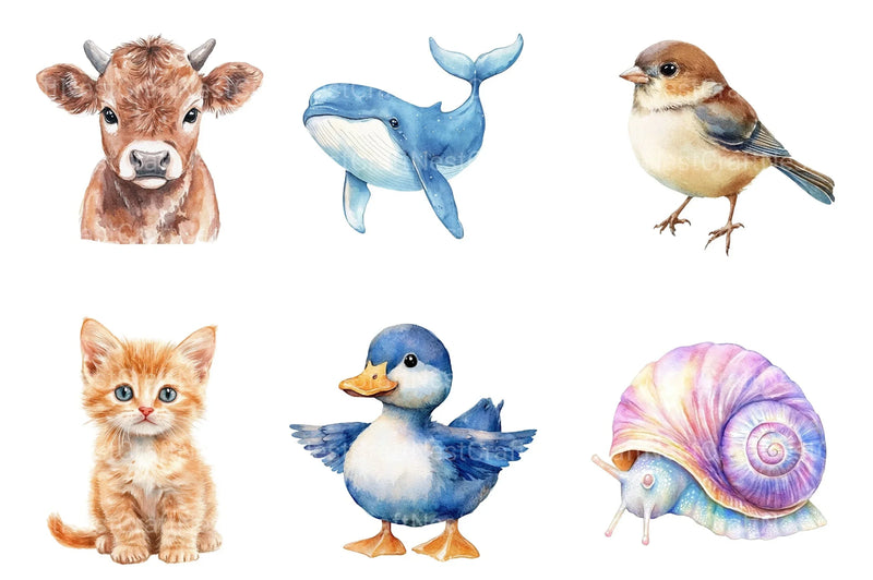 Adorable Baby Animals Clipart Bundle - CraftNest - Digital Crafting and Art