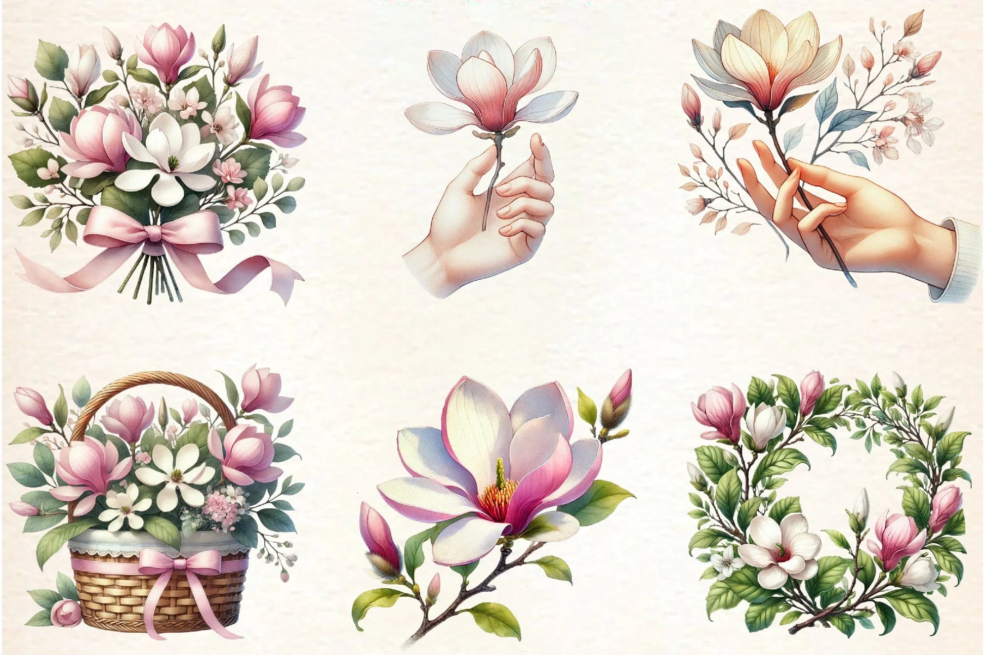 Spring Meadow Poppies Clipart Bundle - CraftNest - Digital Crafting and Art
