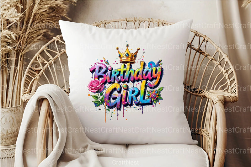 Birthday Girl Clipart Bundle 3 - CraftNest - Digital Crafting and Art