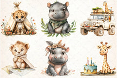 Funny African Animals Clipart Set - CraftNest - Digital Crafting and Art
