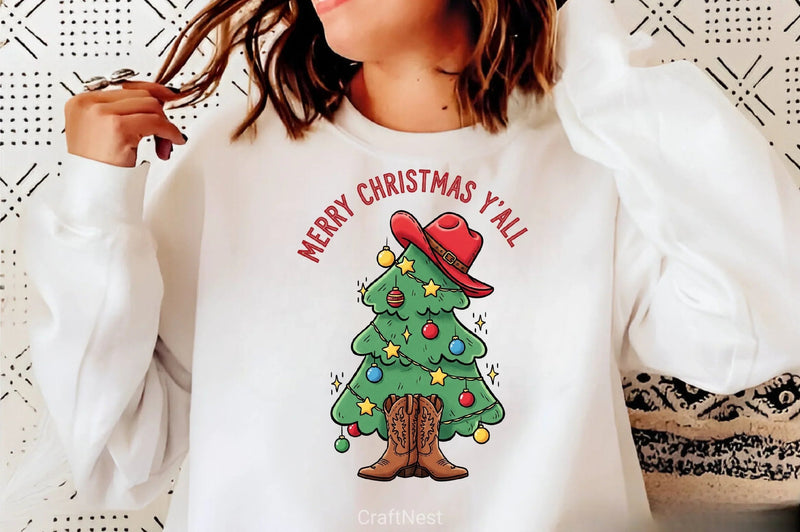 Merry Christmas Y'All Clipart Bundle 2 - CraftNest - Digital Crafting and Art