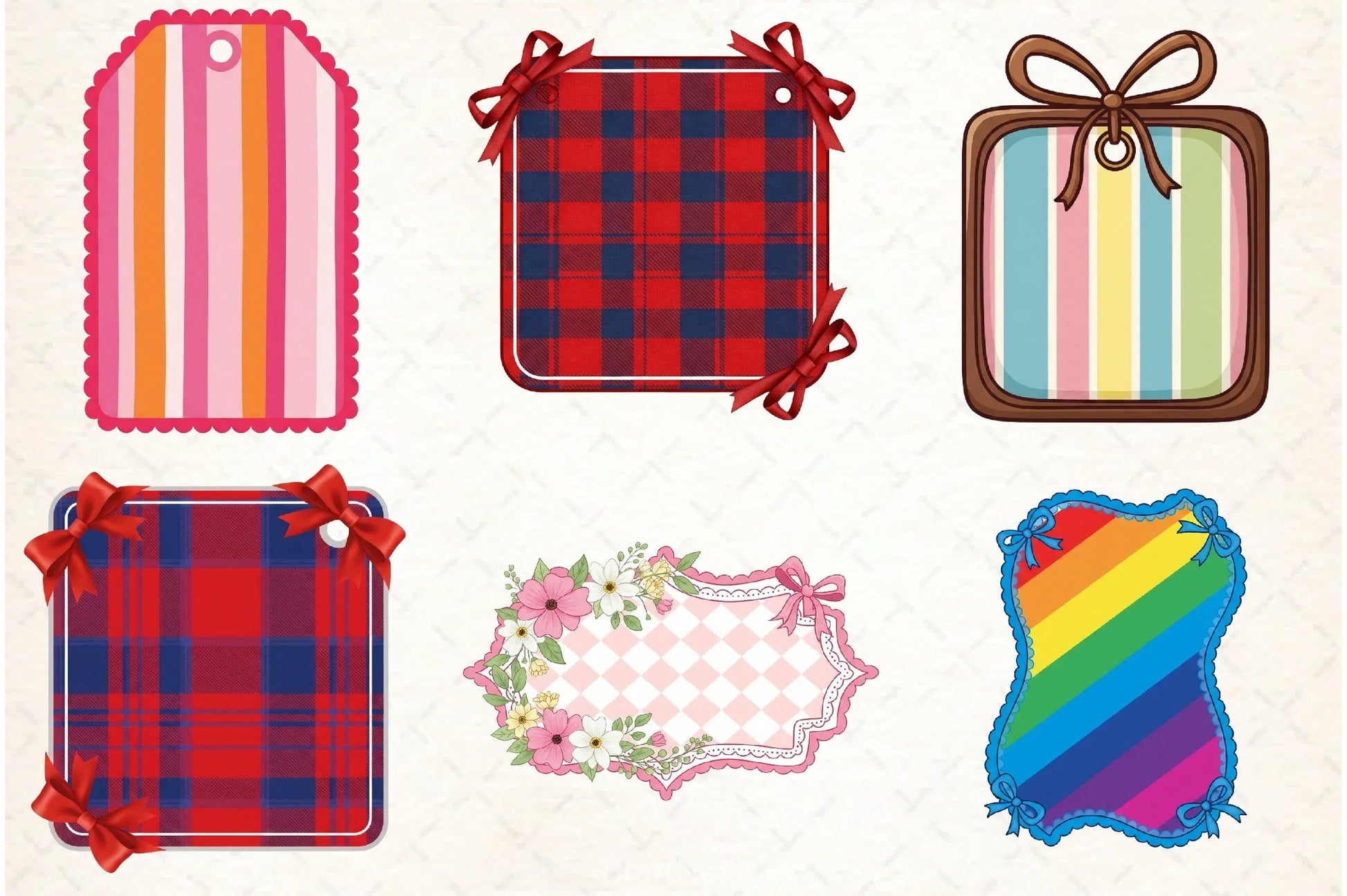 Border Frame Coquette Clipart Bundle 4 - CraftNest - Digital Crafting and Art