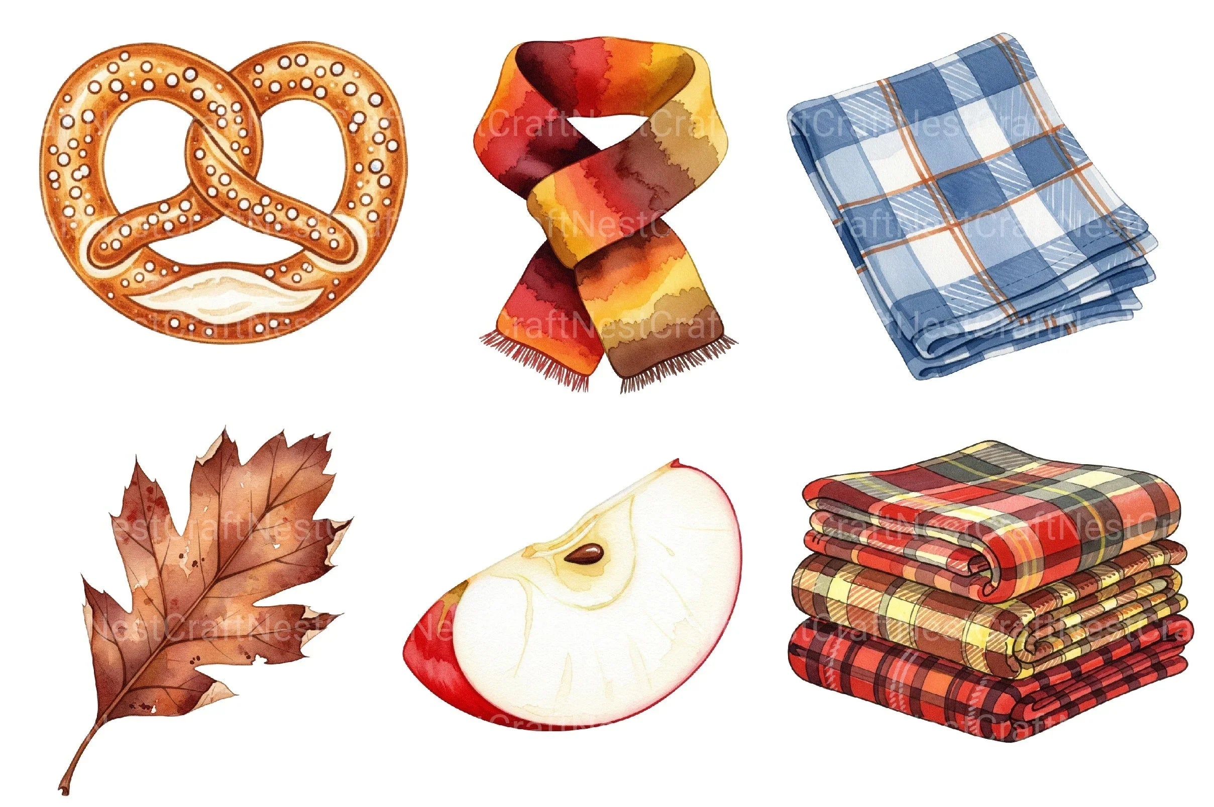 Autumn Fall Planner Clipart Bundle - CraftNest - Digital Crafting and Art