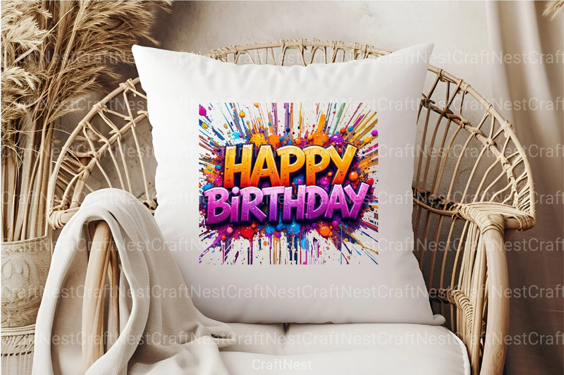Happy Birthday Clipart Bundle 4 - CraftNest - Digital Crafting and Art