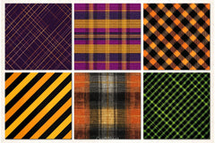 Plaid Halloween Digital Papers - CraftNest - Digital Crafting and Art